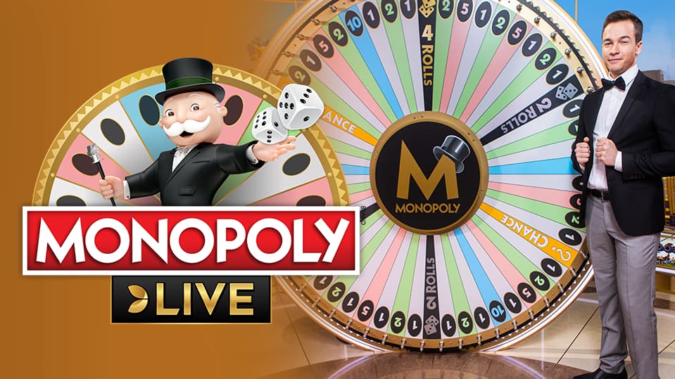 Monopoly casino game by Evolution – featured logo at PIN-UP