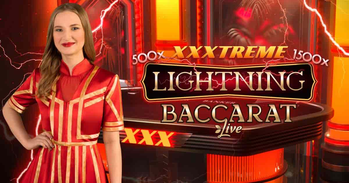 XXXtreme Lightning Baccarat logo – Live Shows by Evolution at PIN-UP